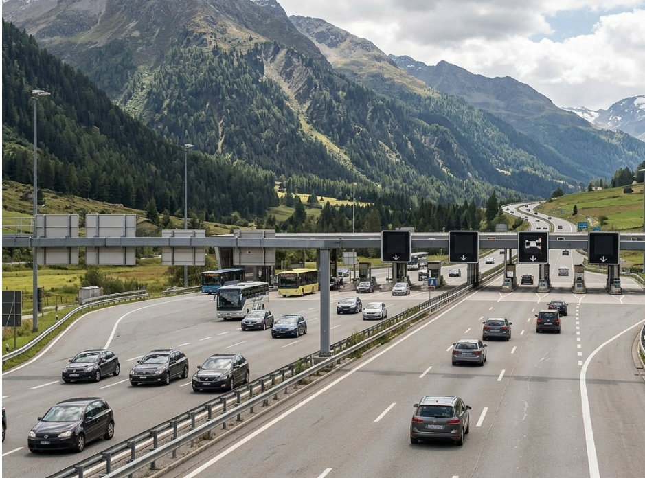 Freie Fahrt auf den Alpentraversen: Wie Technologie Staus an Mautstellen auflöst Freie Fahrt auf den Alpentraversen